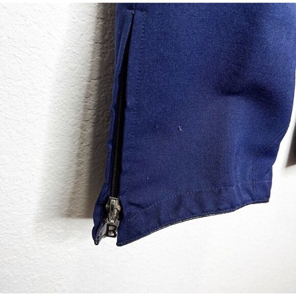 Vintage Bogner Stirrup Ski Wool Winter Pants in Navy Blue 10 Apres Snow - Picture 4 of 14